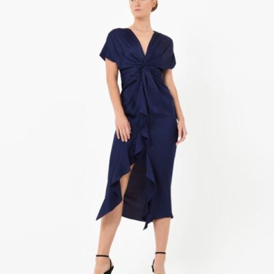 Forcast Farah Twist Front Dress