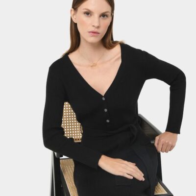 Forcast Amberly Tie Waist Knit Dress
