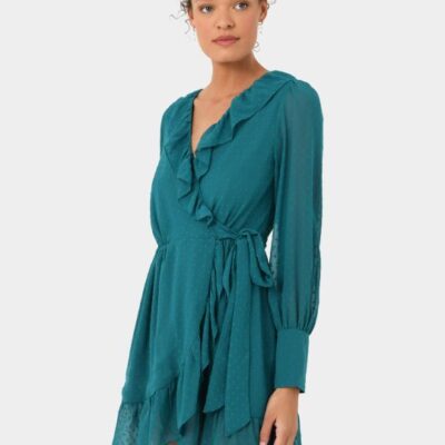 Forcast Savina Ruffle Mini Dress
