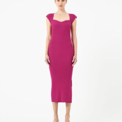 Forcast Mara Heart Neck Knit  Dress