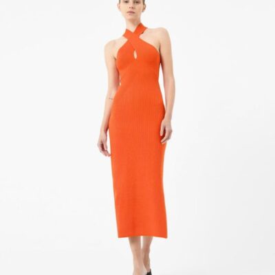 Forcast Beatrix Criss-cross Neck Dress