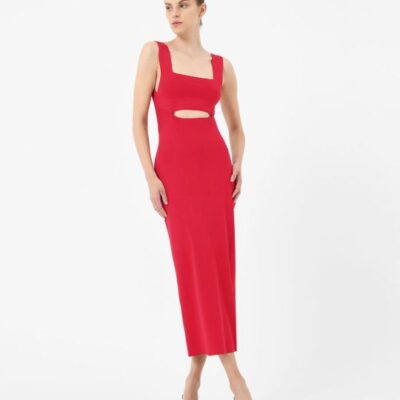 Forcast Elia Cutout Knit Dress
