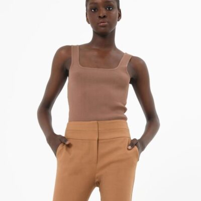 Forcast Miami Cropped Knit Top