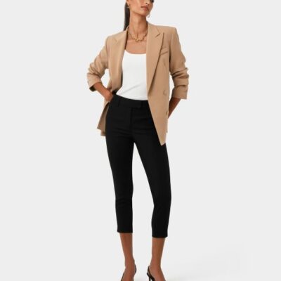 Forcast Josie 2 Cropped Notch Pants