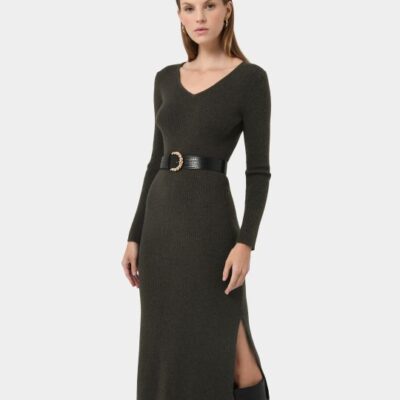 Forcast Harriet Tie Waist Knit Dress