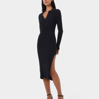 Forcast Elliot Collared Knit Dress