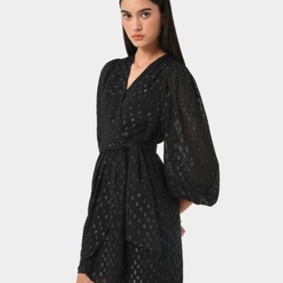 Forcast Minda Glitter Mini Dress