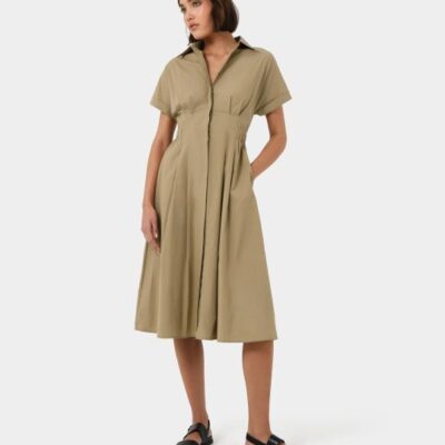 Forcast Zara Panel Midi Shirt Dress