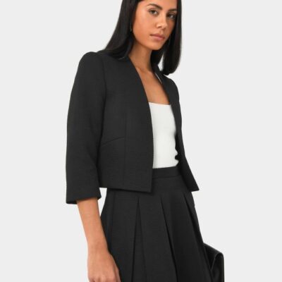 Forcast Harriet Jacquard Crop Jacket
