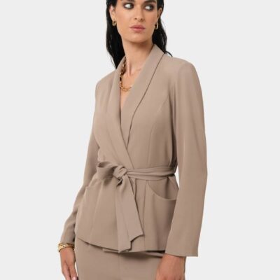 Forcast Rain Belted Blazer