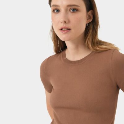 Forcast Cindy Short Sleeve Knit Top