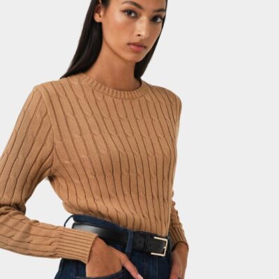 Forcast Juanita Cotton Cable Knit