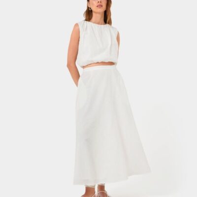 Forcast Kenya Linen Skirt