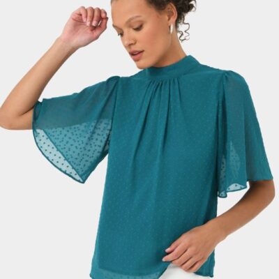 Forcast Savina Bell Sleeve Top