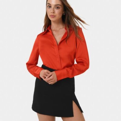 Forcast Mae Satin Shirt