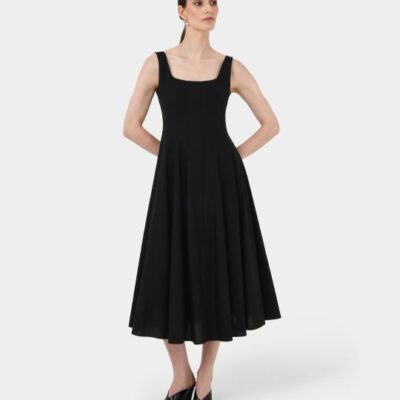 Forcast Saira 2 Linen A-line Dress