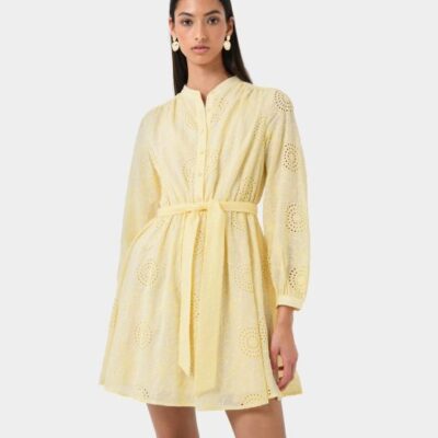 Forcast Lea Cotton Tie Dress