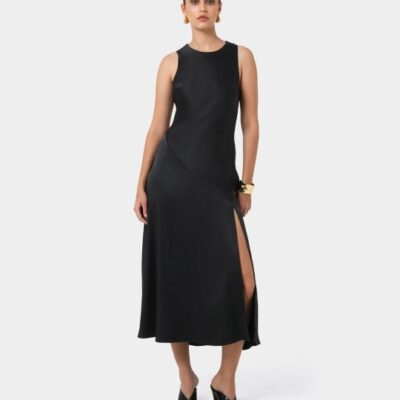 Forcast Louisa Satin Bias Dress