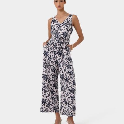 Forcast Ren Linen Blend Jumpsuit