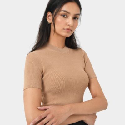 Forcast Murphy Crop Knit Top