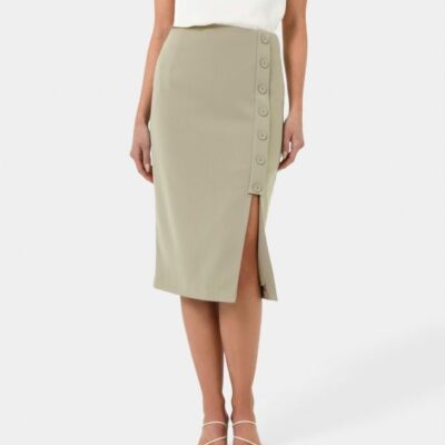 Forcast Ace Side Button Skirt