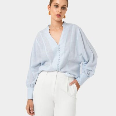 Forcast Helena Draped Sleeve Blouse