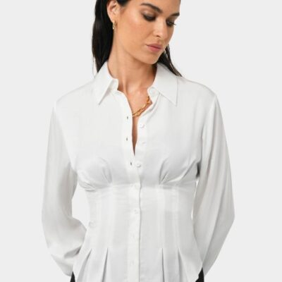 Forcast Paige Gathered Shirt