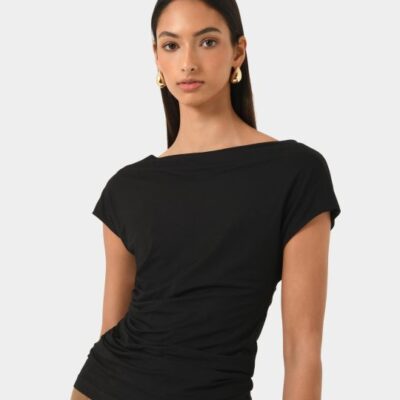 Forcast Mia Off Shoulder Jersey Top