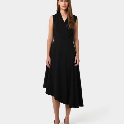Forcast Polly Bias Midi Dress