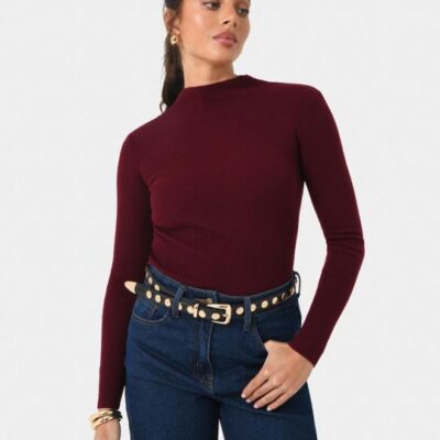 Forcast Avelyn Mock Neck Knit