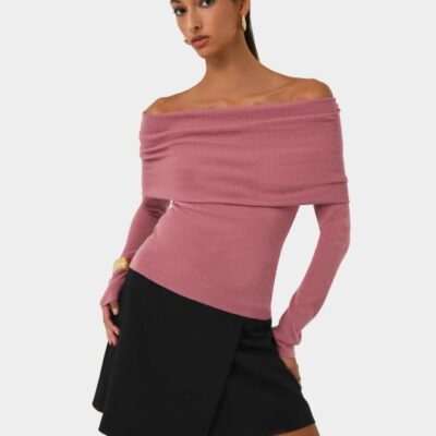 Forcast Ally Off Shoulder Knit