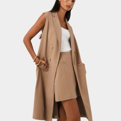 Forcast Kiya Longline Sleeveless Vest
