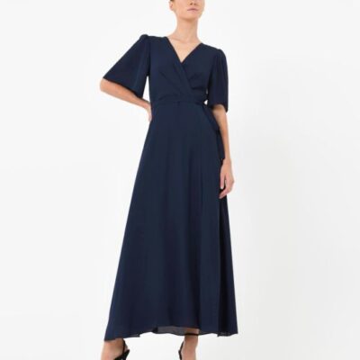 Forcast Cannes Draped Sleeve Dress