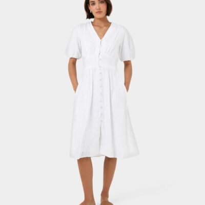 Forcast Fernanda Linen Dress