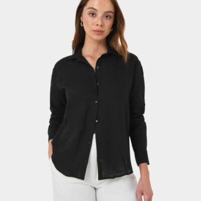 Forcast Khalo Linen Buttoned Shirt