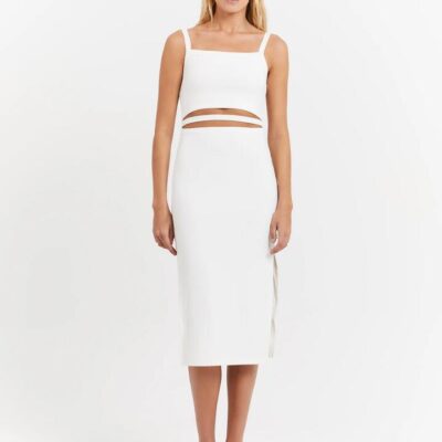 First Mse Maddox Rib Midi Dress