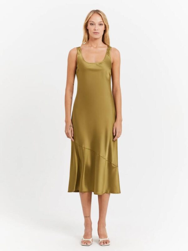Beyond Her Coral Midi Dress