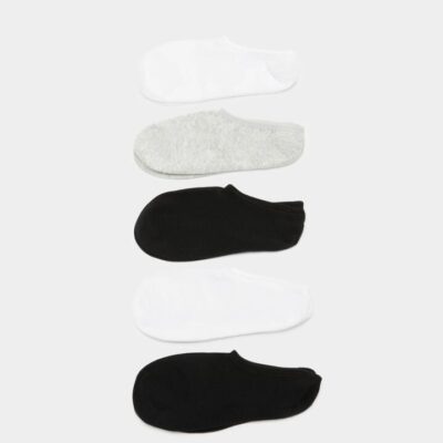 Beyond Her 5 Pairs of Classic Invisible Socks One