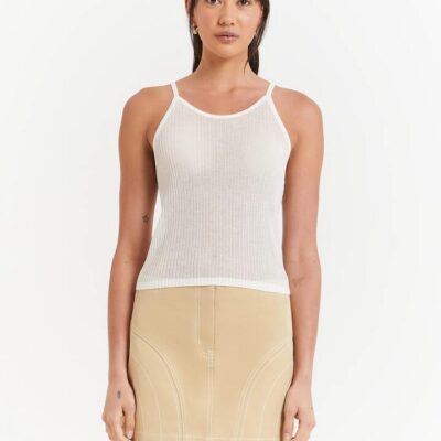 Beyond Her Adelaide Sheer Tank Top